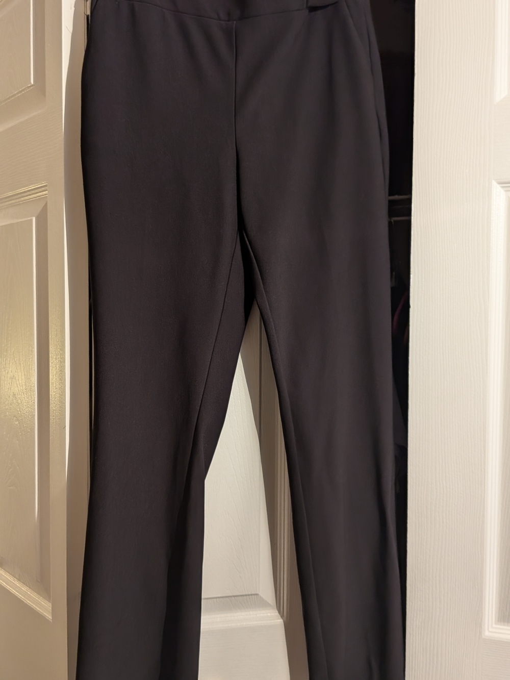 Ann Klein Women's Black Stretch Pull-On Pants